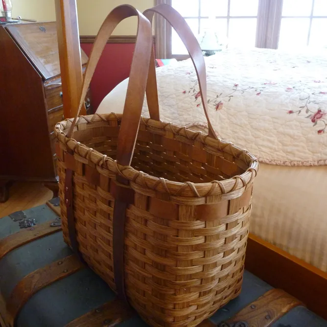 Leather Handled Tote