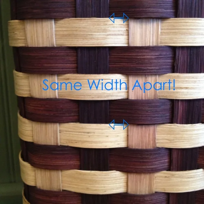 Same width apart