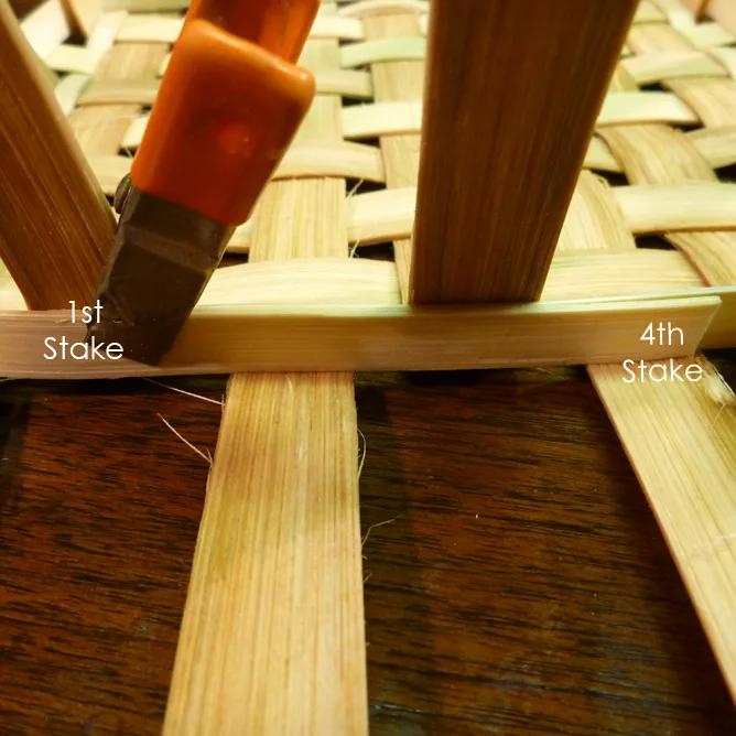 Overlap on the fourth stake