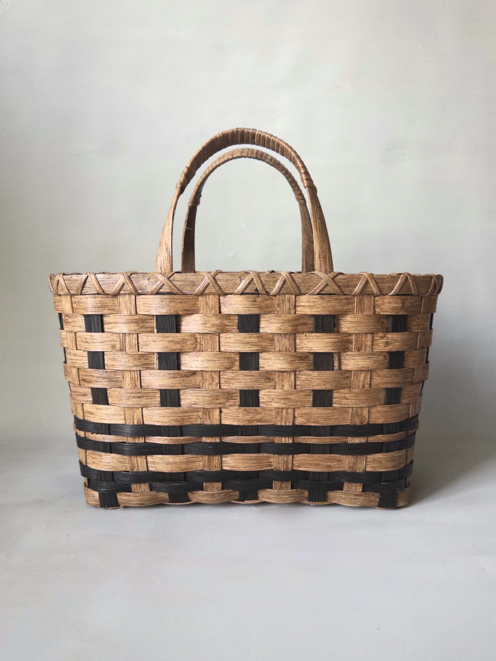 Heritage Striped Tote Basket — image 1