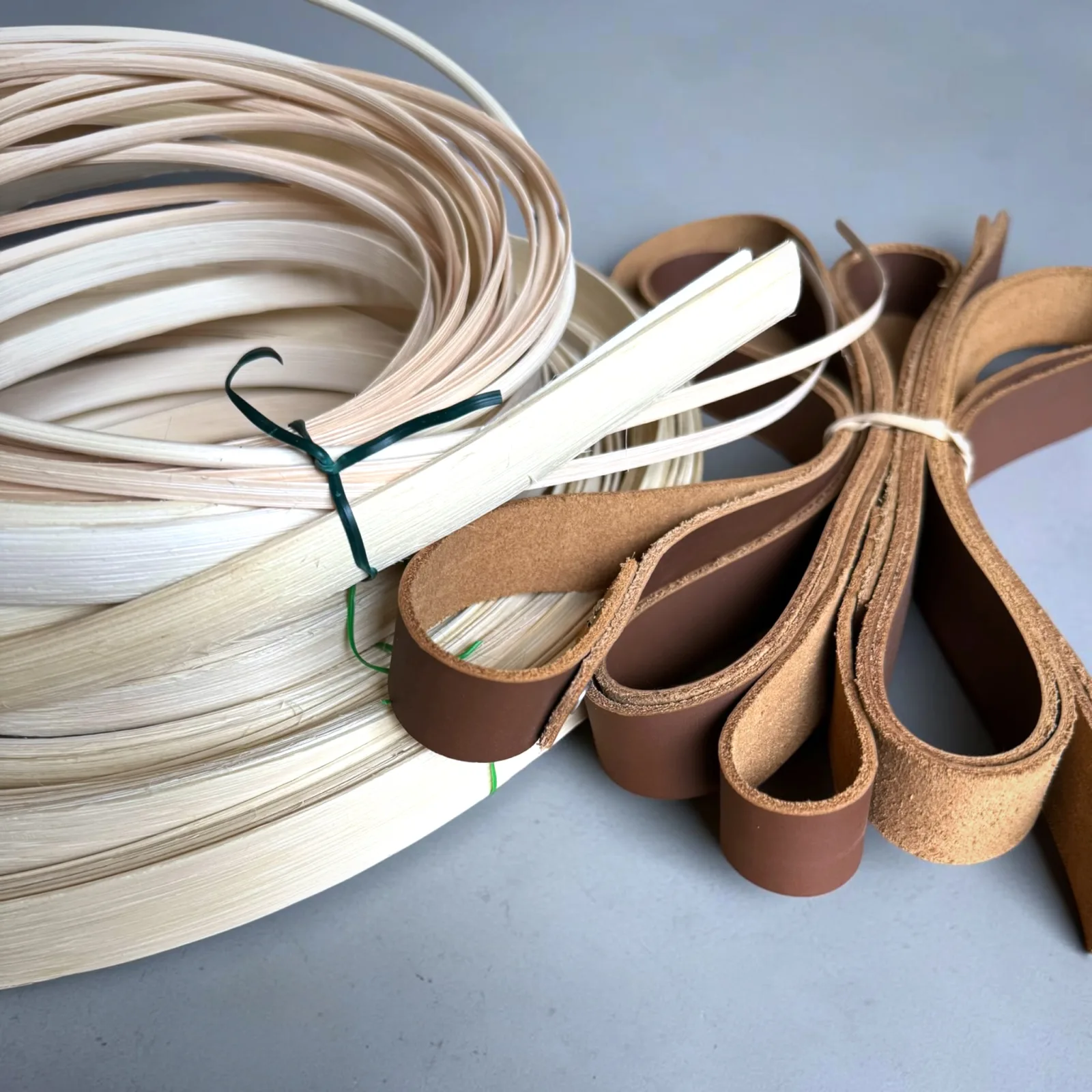 Leather Handled Storage Basket — image 2