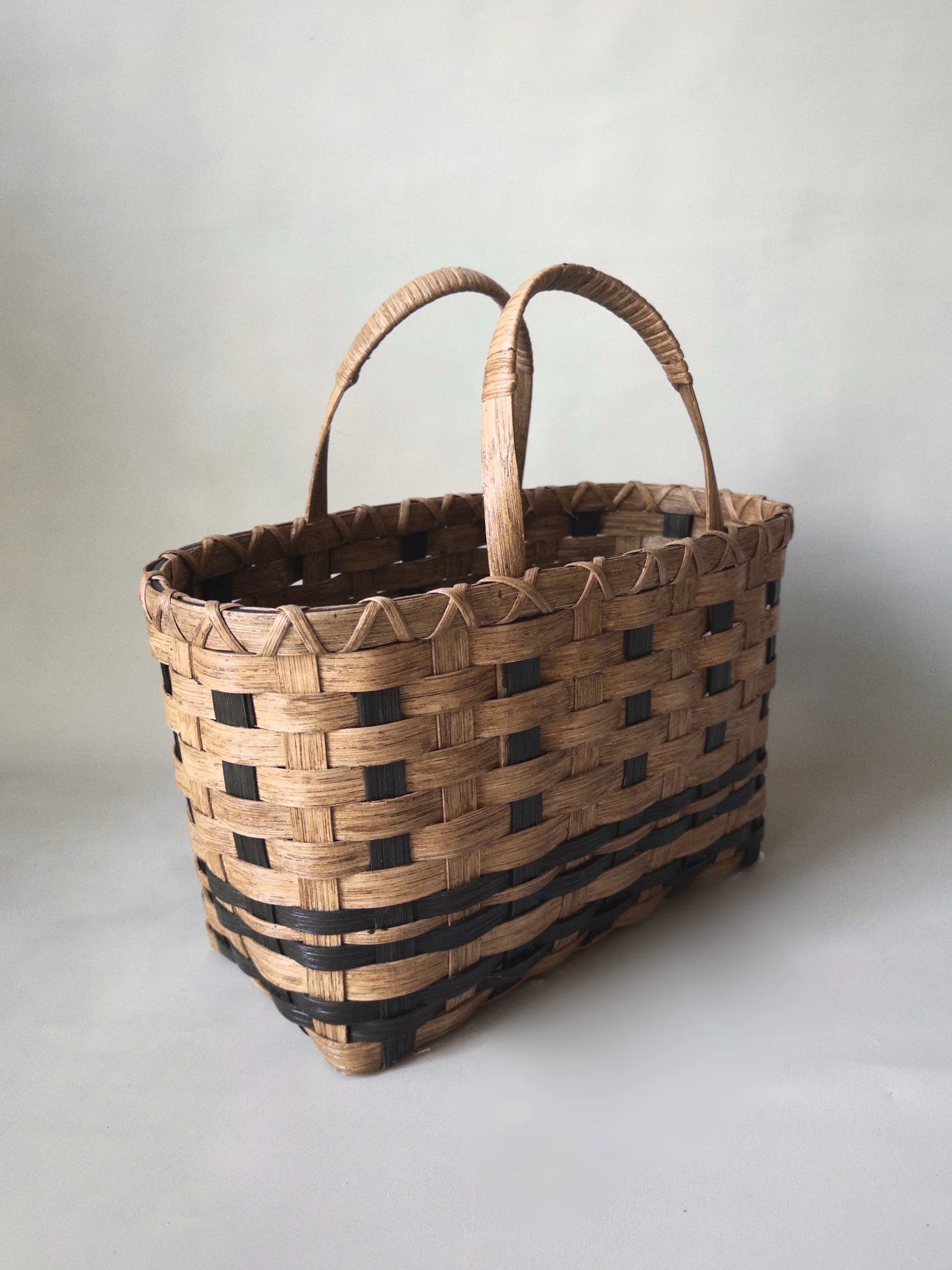 Heritage Striped Tote Basket — image 2